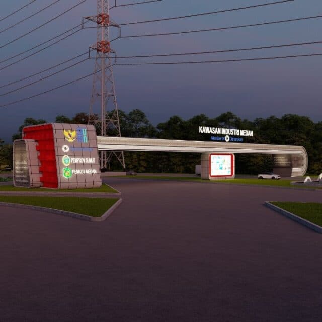 KIM Main Gate Steel Fabrication